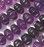 Amethyst Gemstone Carved Pumpkin