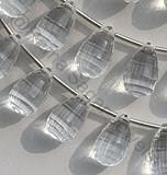 Crystal Gemstone Concave cut drops