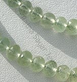 Prehnite Gemstone  Faceted Rondelles