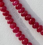Pink Sapphire Gemstone  Faceted Rondelles