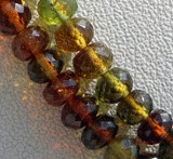 Tourmaline Gemstone Beads  Faceted Rondelle
