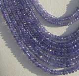 Tanzanite  Faceted Rondelles